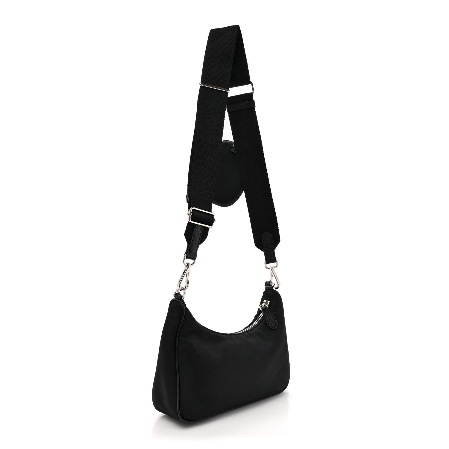 Prada Nylon Re-Edition 2005 Shoulder Bag Black 3 of 9