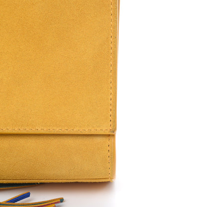 Saint Laurent Suede Medium Classic Monogram Kate Tassel Satchel Saffron Yellow 10 of 16