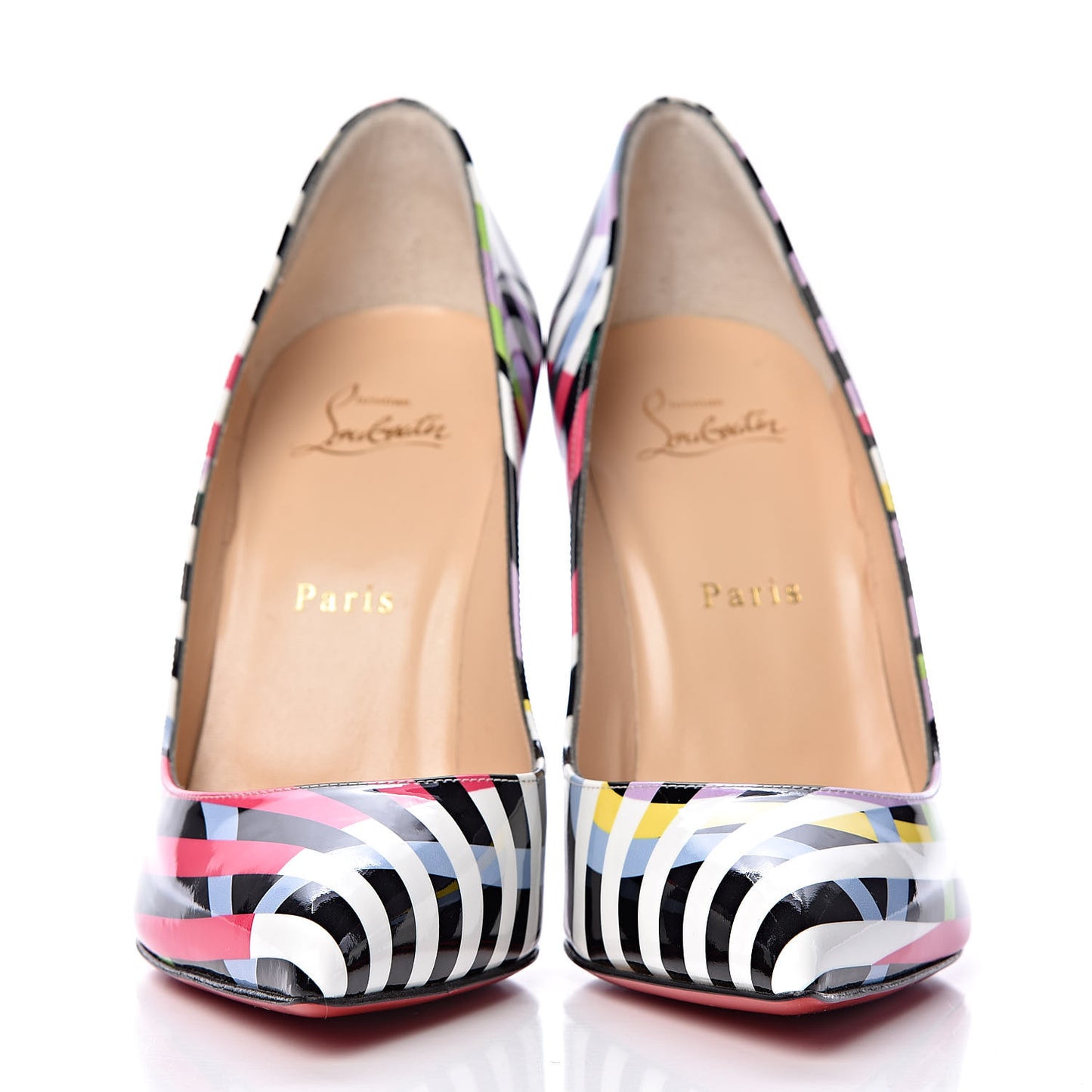 Patent Cinestripes Pigalle Follies 100 Pumps 38.5 Multi