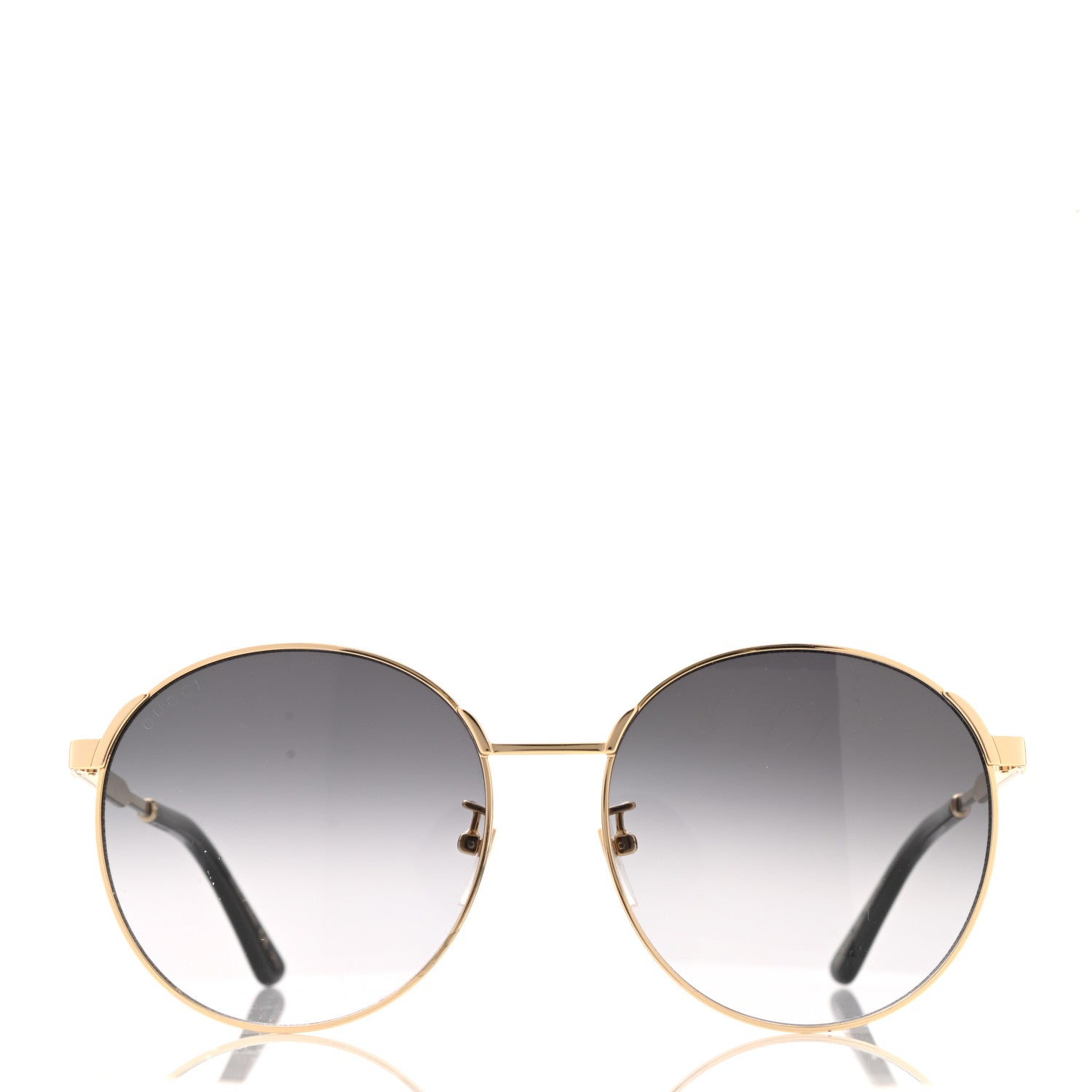 Gucci Web Round Sunglasses GG0206SK Gold 2 of 7