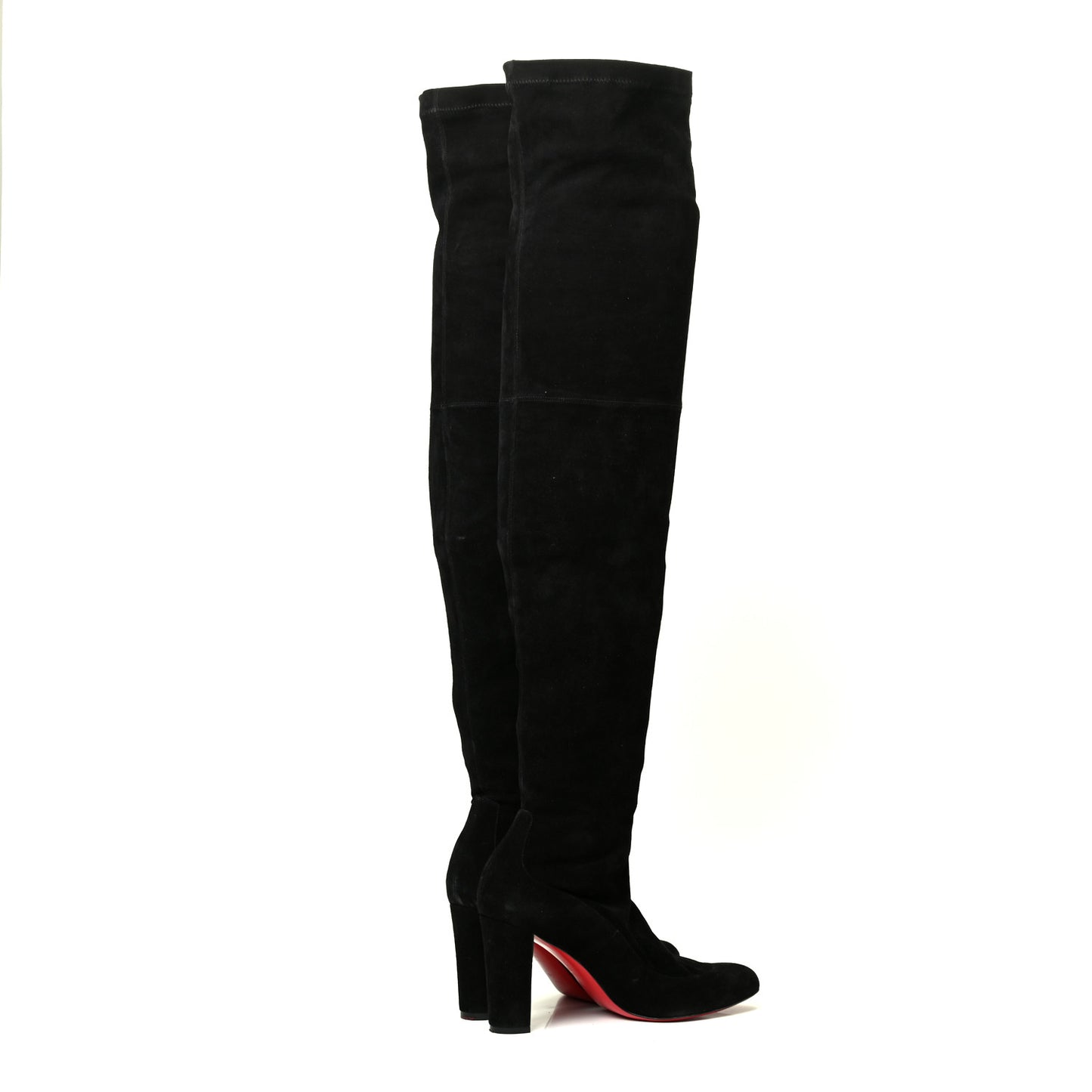 Suede Kiss Me Gina 85 Stretch Over The Knee Boots 40.5 Black