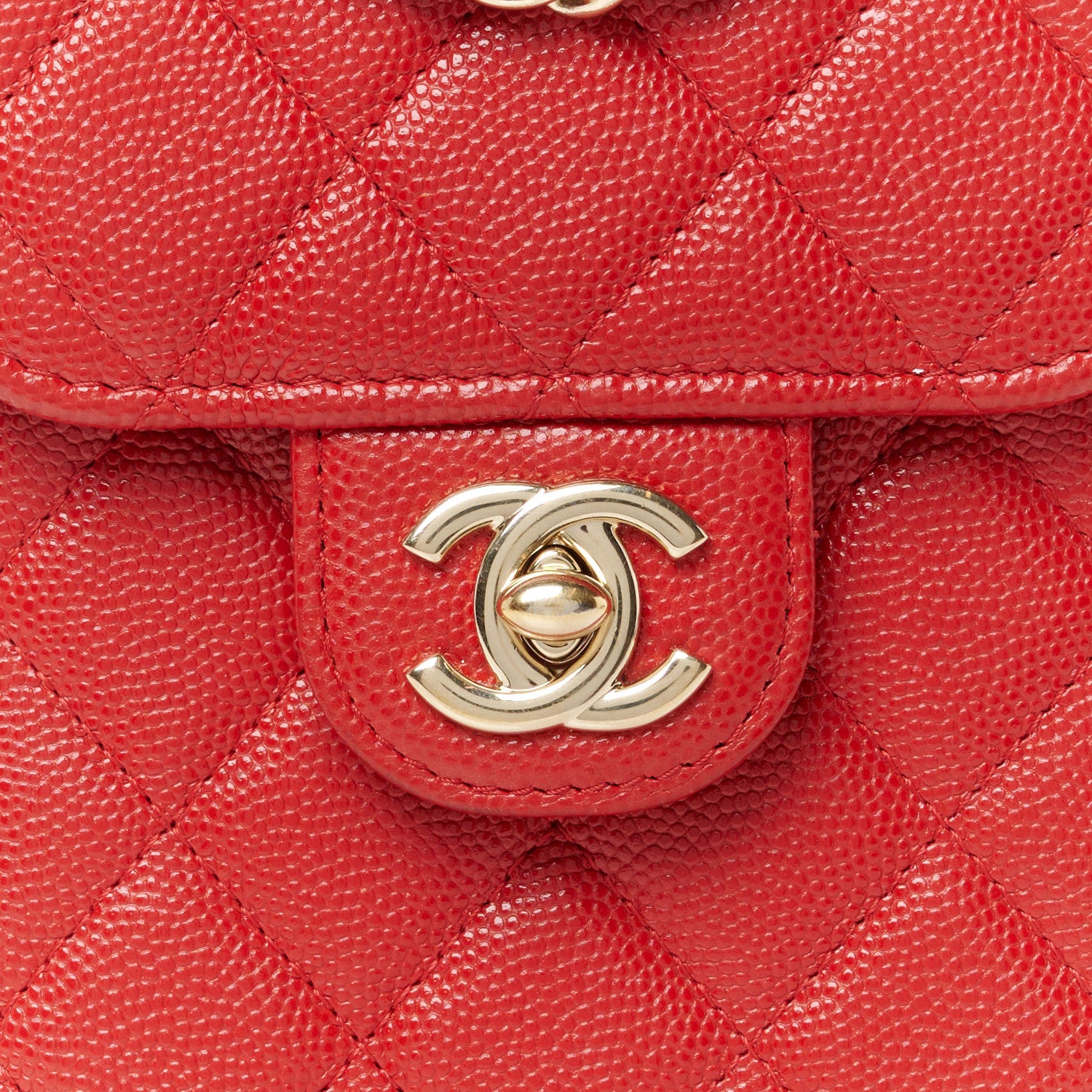 Chanel Caviar Quilted Classic Phone Holder Red 9 of 12