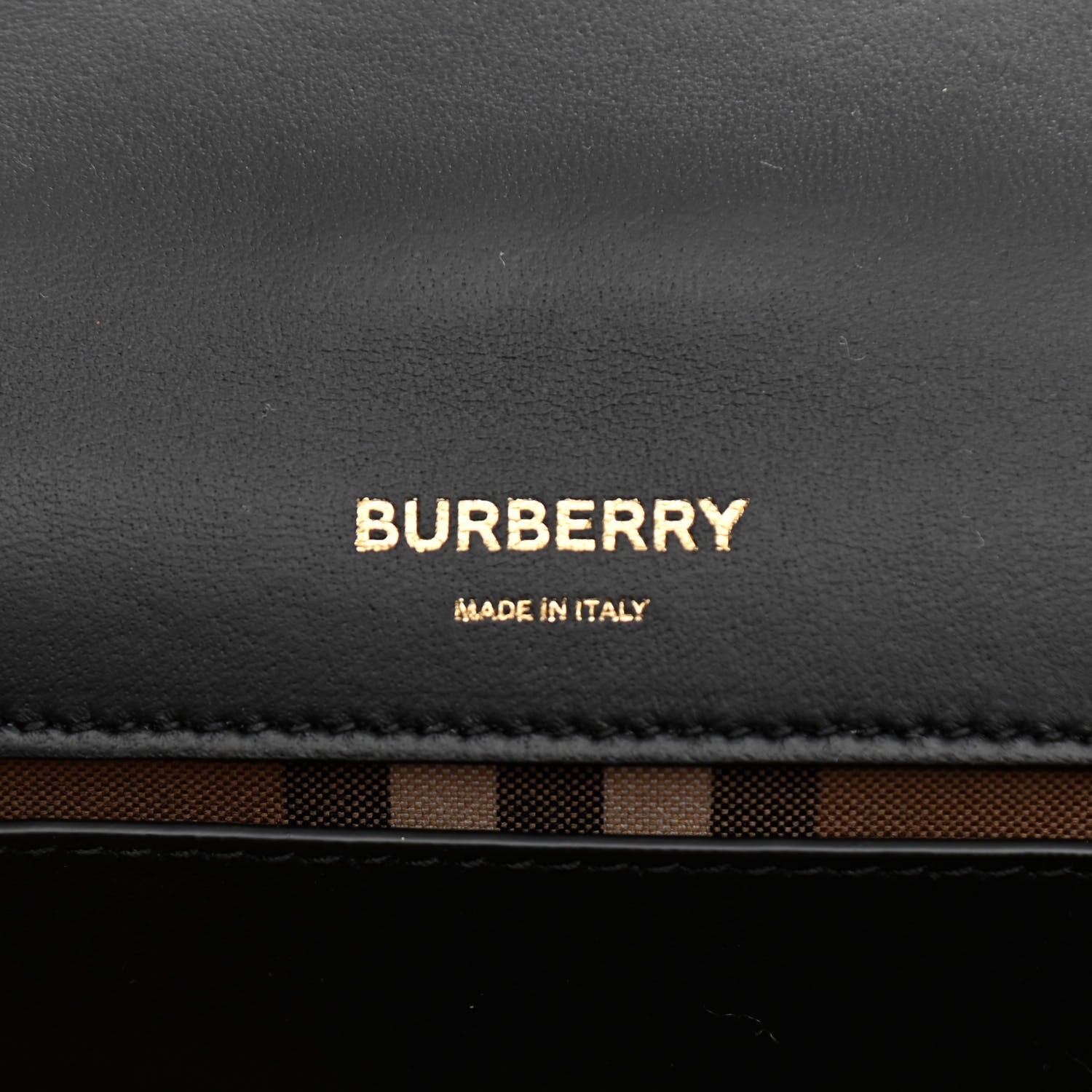 Burberry Check Cashmere Small Lola Bag Black 6 of 10