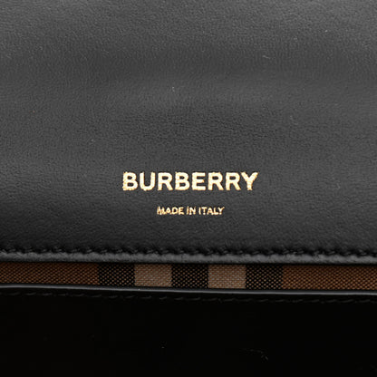 Burberry Check Cashmere Small Lola Bag Black 6 of 10