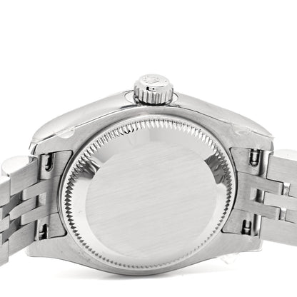 Rolex Stainless Steel 18K White Gold Diamond 26mm Oyster Perpetual Datejust Watch Silver 179174 4 of 4