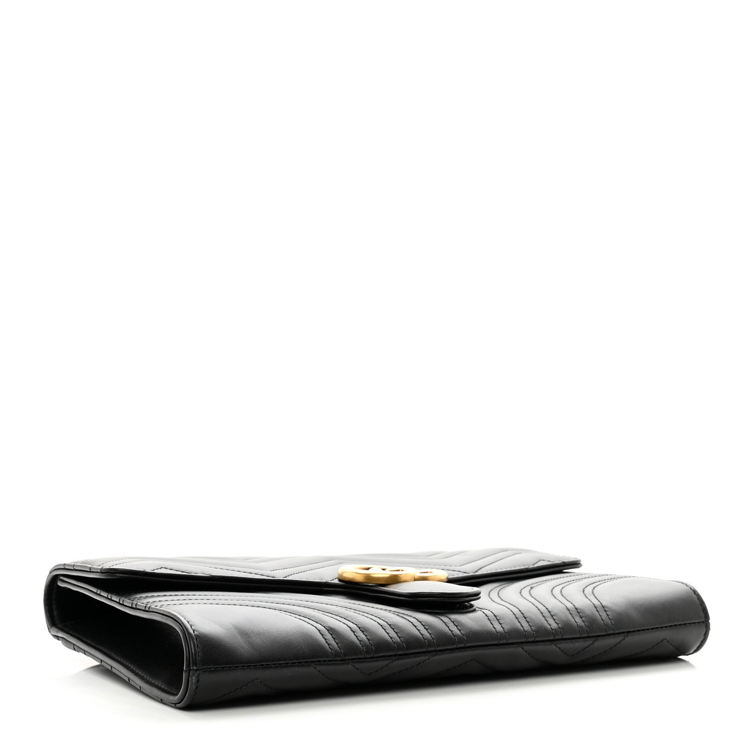 Gucci Calfskin Matelasse GG Marmont Clutch Black 4 of 10