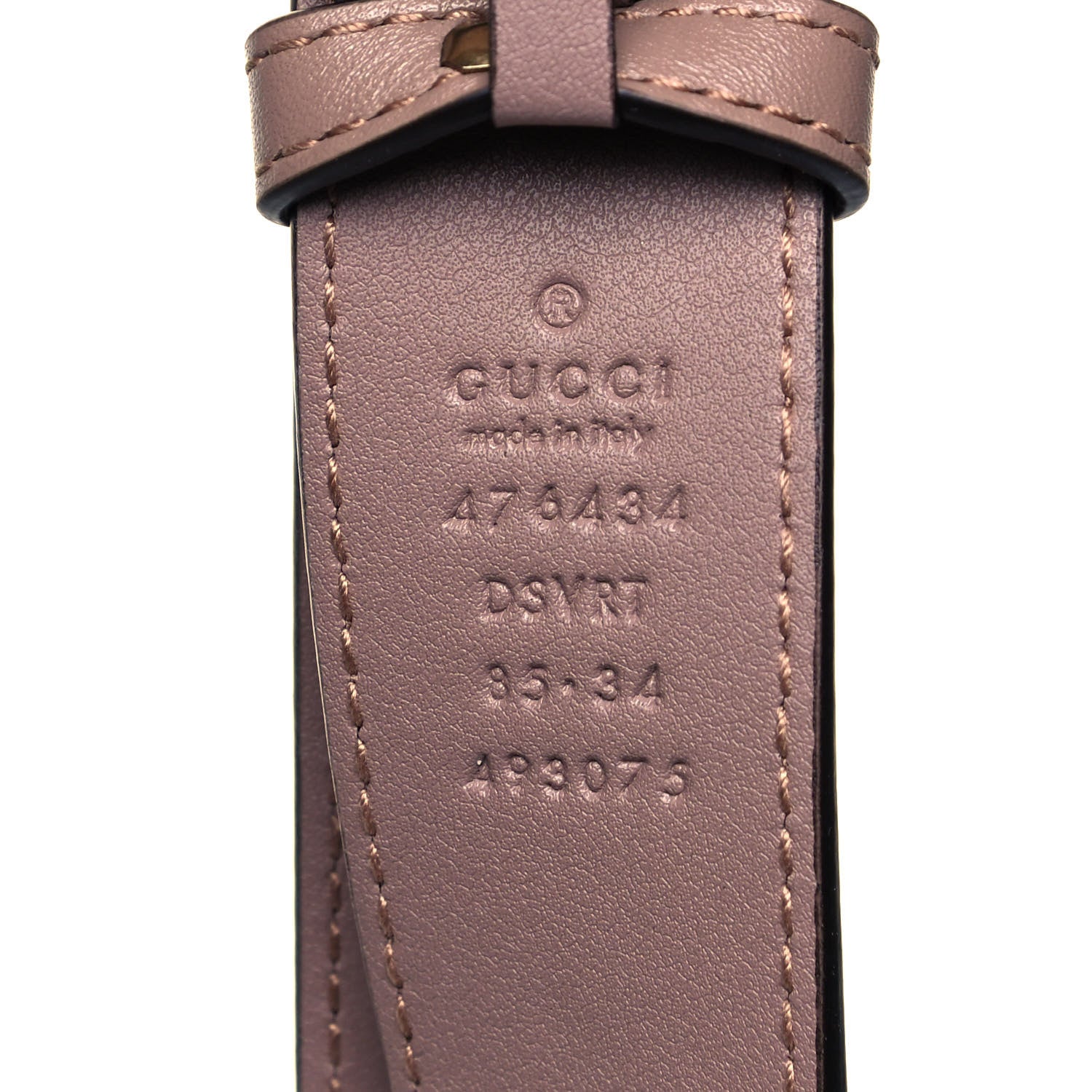 Gucci Calfskin Matelasse GG Marmont Belt Bag 75 30 Porcelain Rose 5 of 8