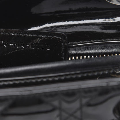 Christian Dior Patent Cannage Medium Lady Dior Black 7 of 12