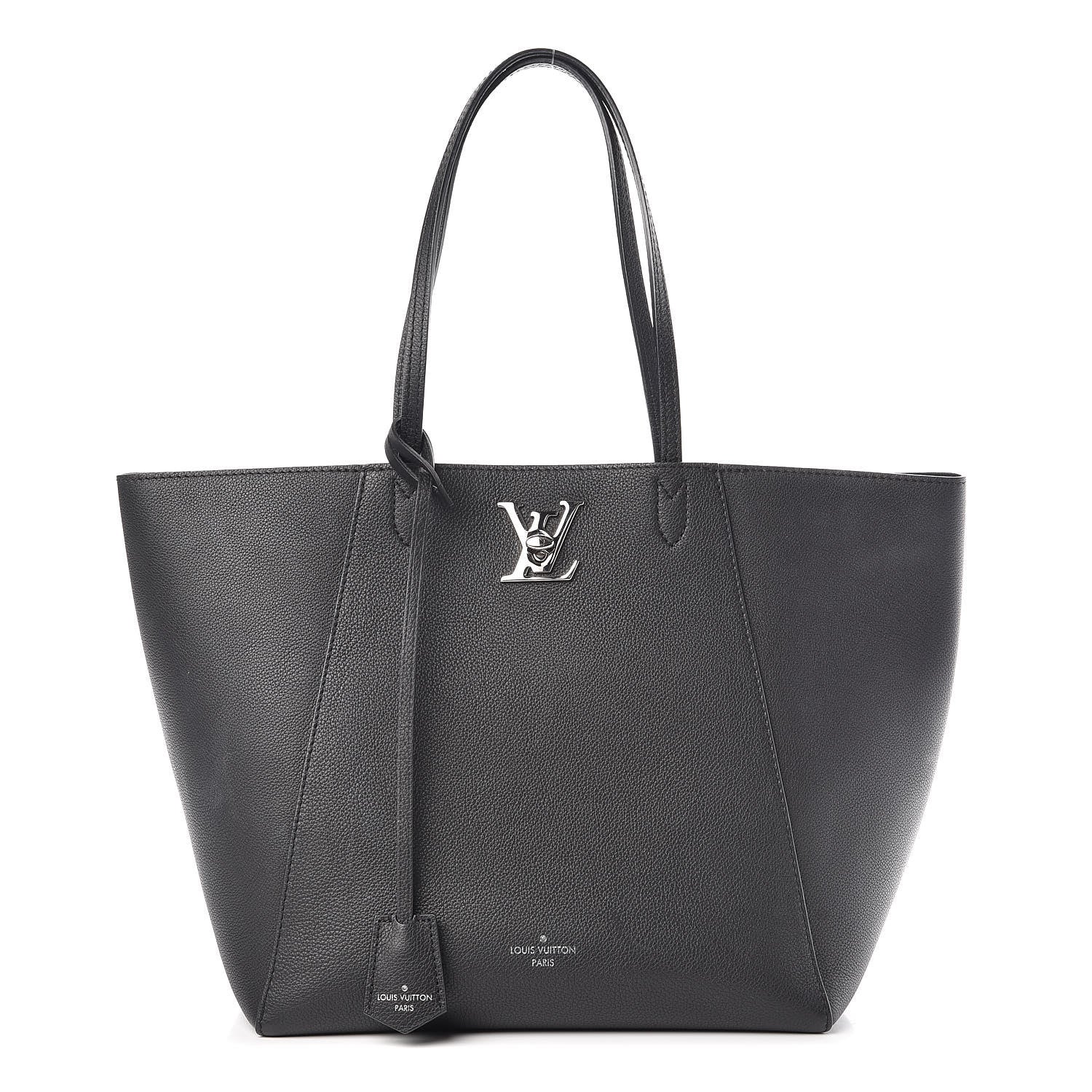 Louis Vuitton Calfskin Lockme Cabas Black 1 of 17