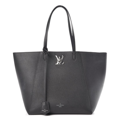 Louis Vuitton Calfskin Lockme Cabas Black 1 of 17