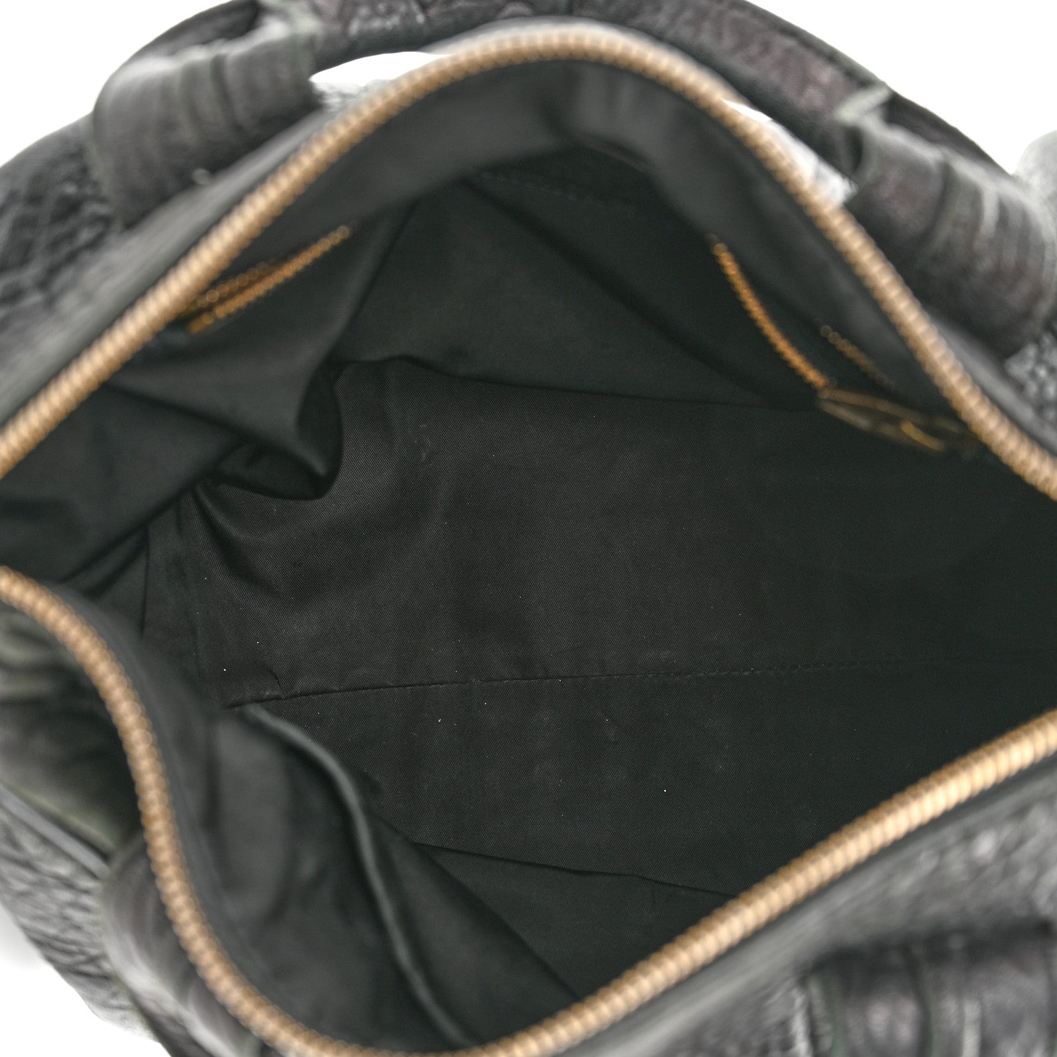 Alexander Wang Pebbled Lambskin Rocco Black Antique Brass Hardware 5 of 13