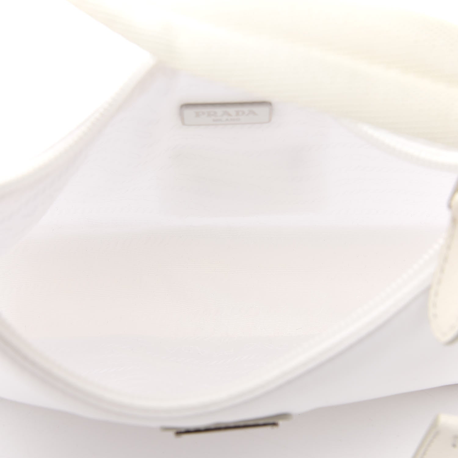 Prada Tessuto Nylon Mini Re-Edition 2000 Bag White 5 of 9