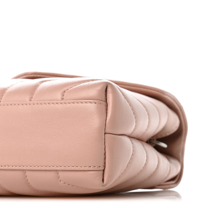 Saint Laurent Calfskin Y Quilted Monogram Toy Loulou Crossbody Bag Tender Pink 10 of 13