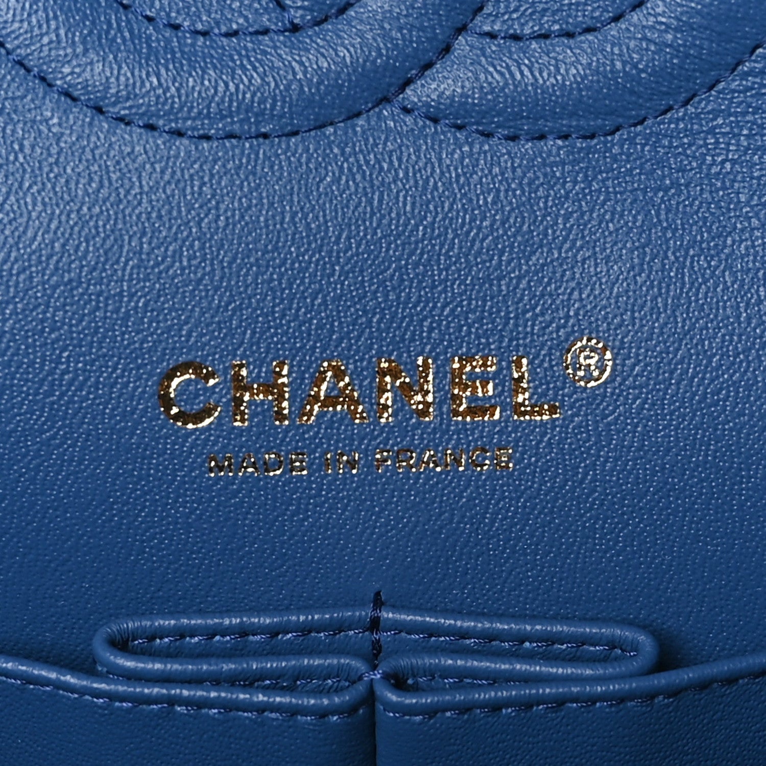 Chanel Denim Quilted Medium Double Flap Blue 6 of 9