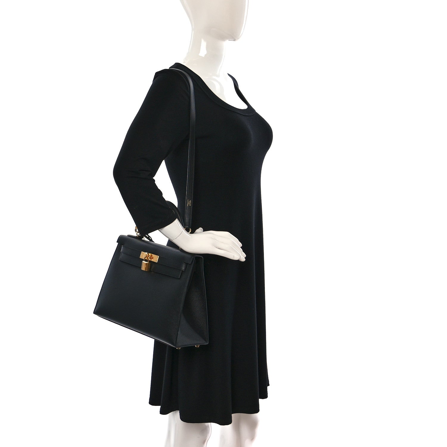 Hermes Epsom Kelly Sellier 28 Black 2 of 11