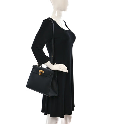 Hermes Epsom Kelly Sellier 28 Black 2 of 11