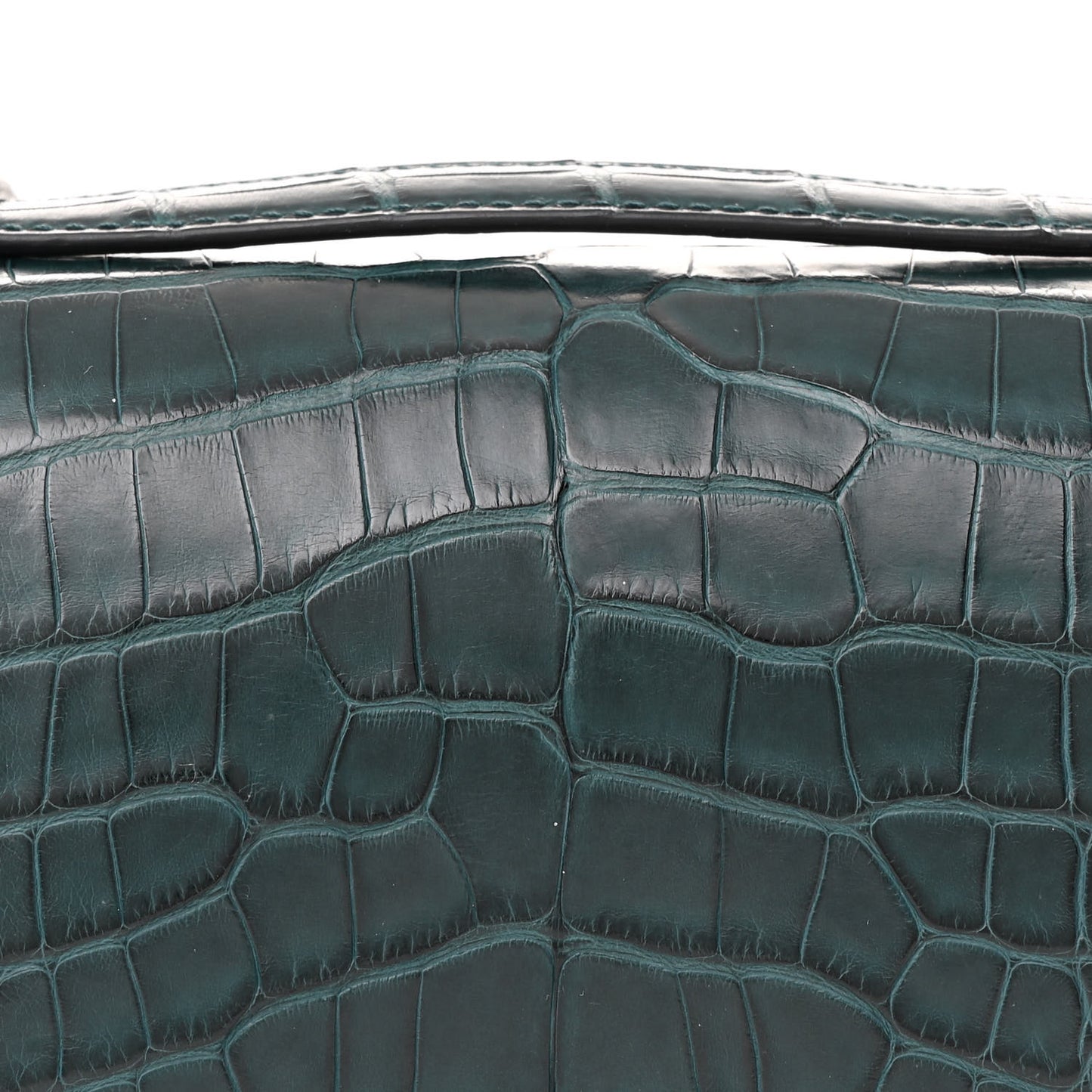 Matte Alligator Constance 18 Vert Cypress