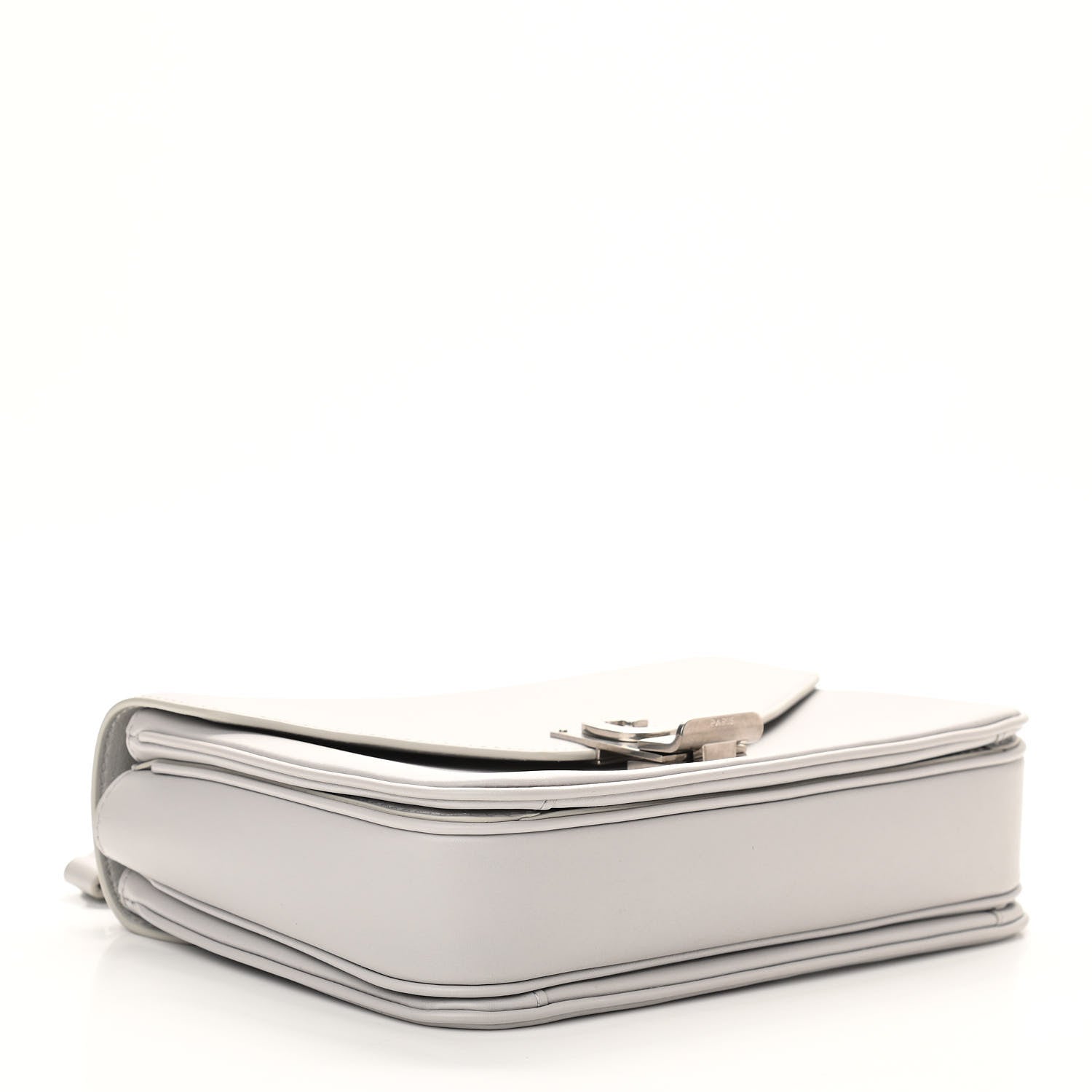 Celine Shiny Calfskin Medium C Bag Pale Grey 4 of 10
