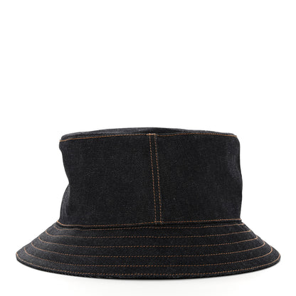 Hermes Denim Fred Bucket Hat 60 Indigo 6 of 10