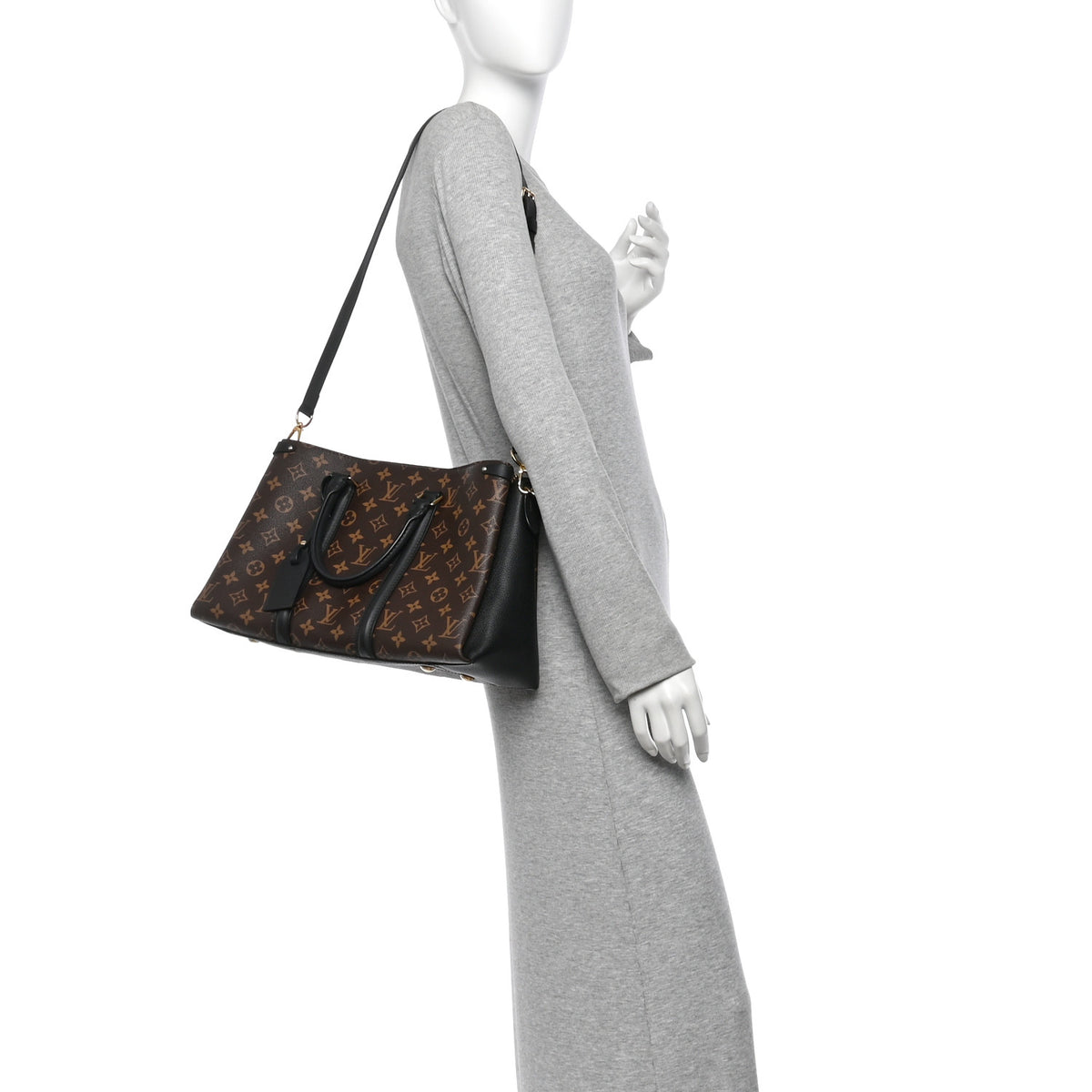 Louis Vuitton Monogram Soufflot MM Black 3 of 25