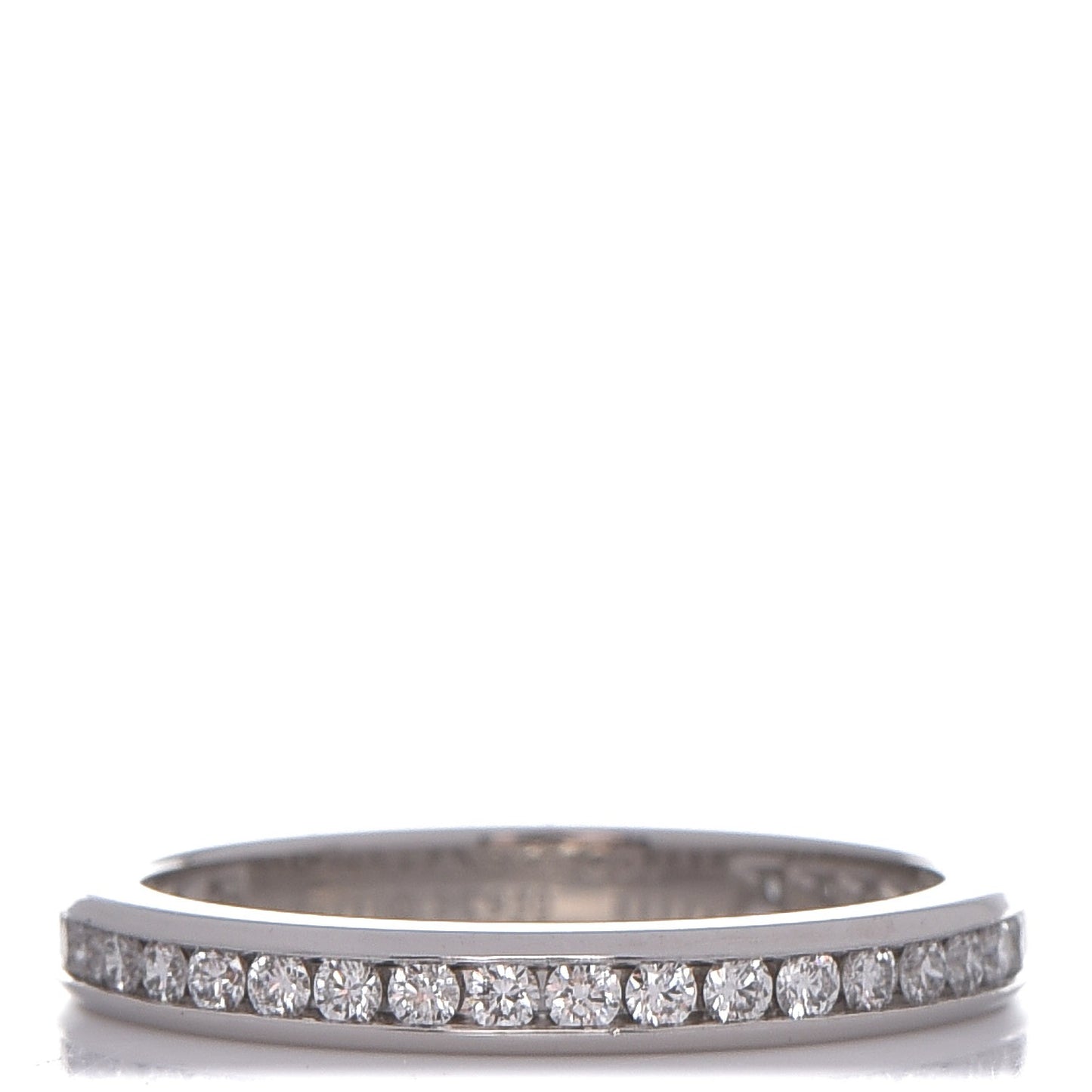 Platinum Diamond .38ctw Eternity Band Ring 49 4.75