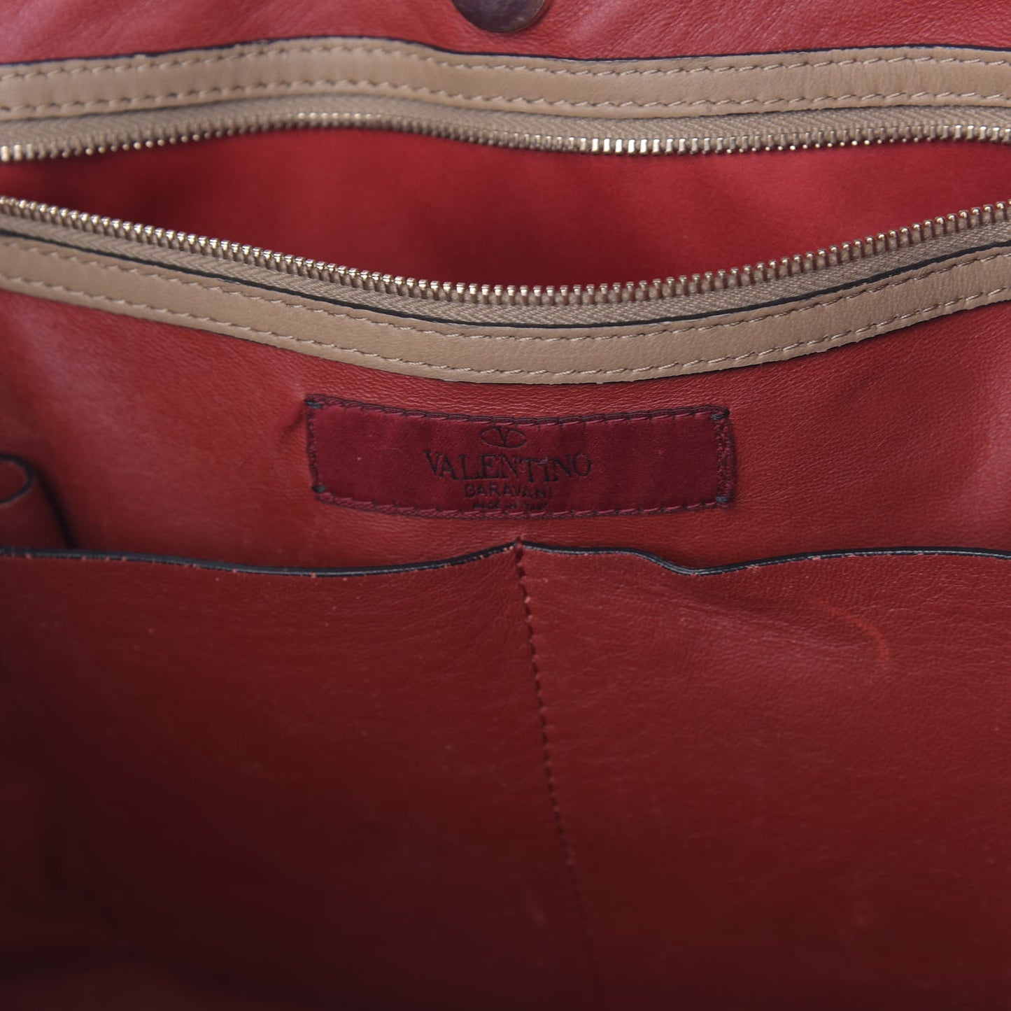 Nappa Medium Rockstud Soft Tote Soft Noisette