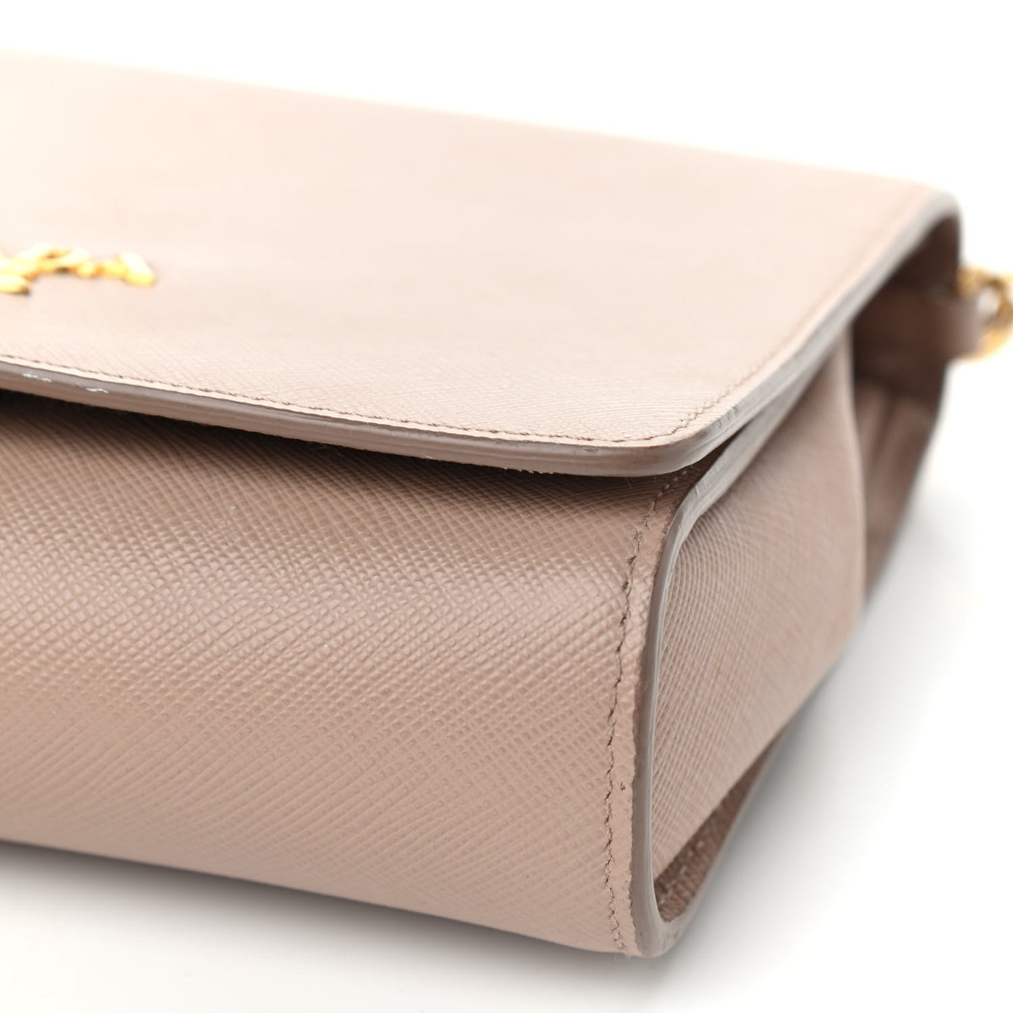 Saffiano Chain Crossbody Bag Cipria