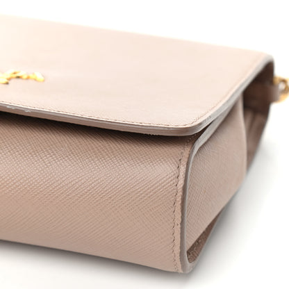Prada Saffiano Chain Crossbody Bag Cipria 6 of 12