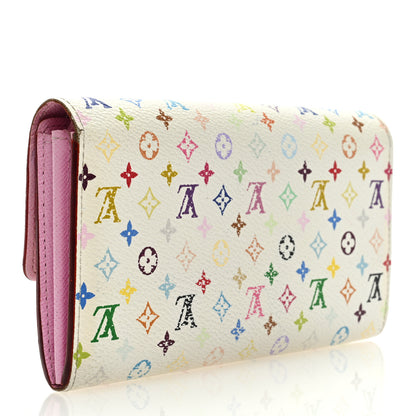 Louis Vuitton Monogram Multicolor Sarah Wallet White 3 of 11