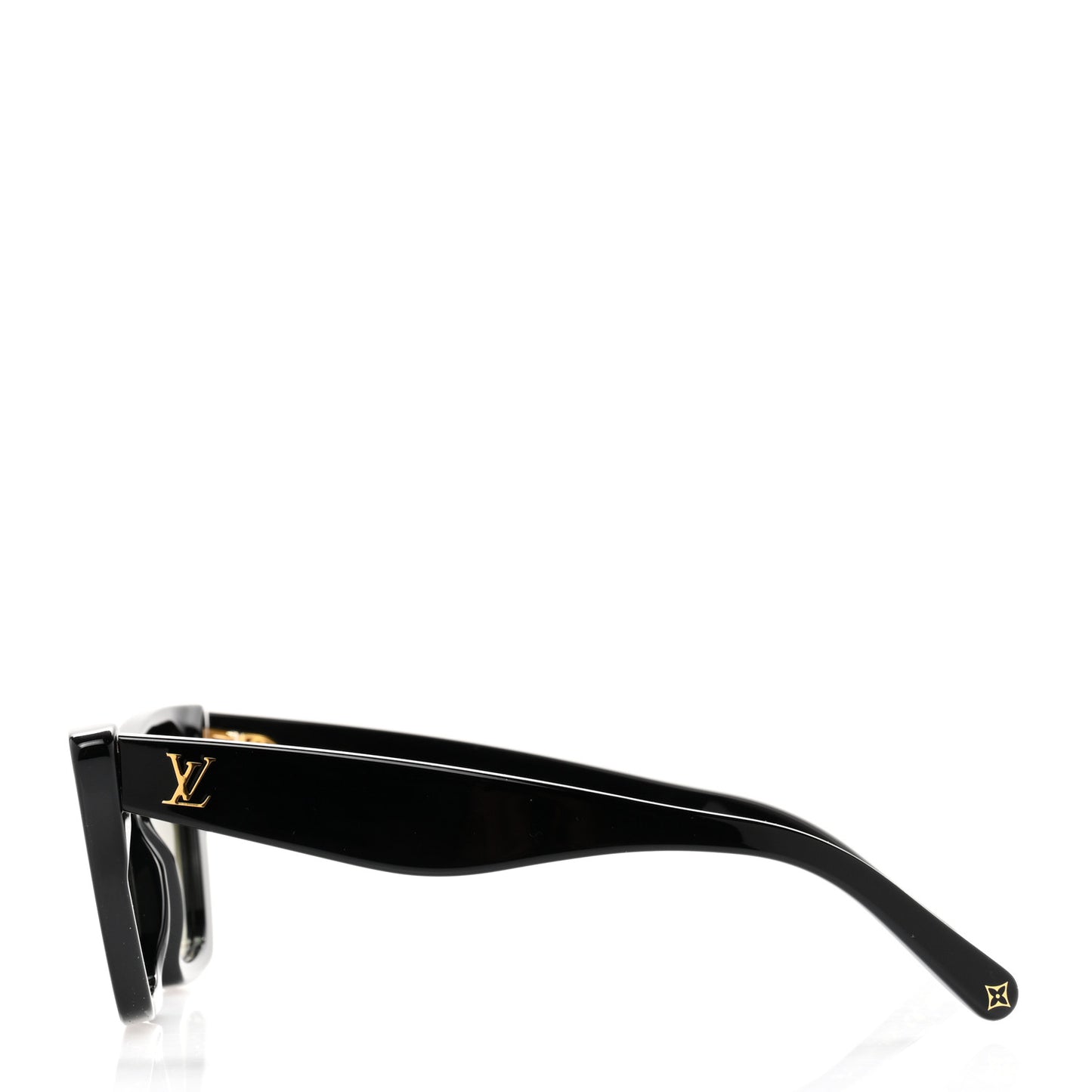 Acetate LV Fame Cat Eye Sunglasses Z1723W Black