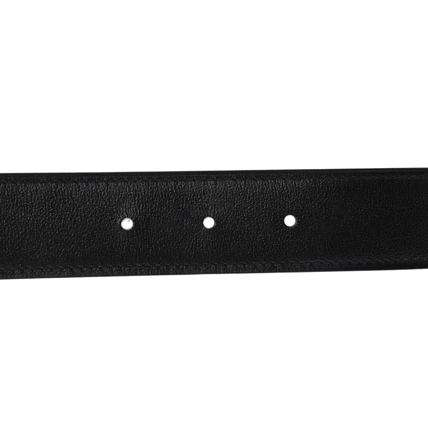 Hermes Box Togo 32mm Matte H Belt 95 Black Rouge H 7 of 9