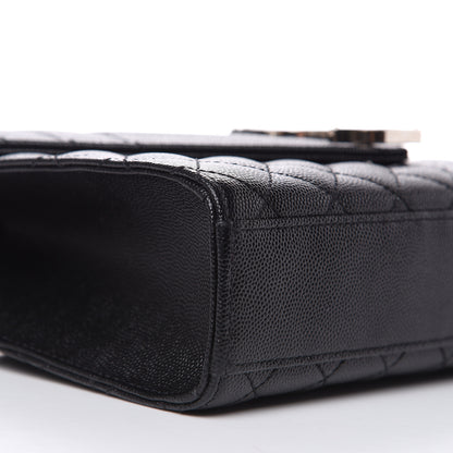 Saint Laurent Grain De Poudre Textured Mixed Matelasse Triquilt Medium Monogram Satchel Black 8 of 9