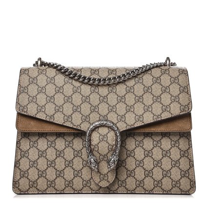 Gucci GG Supreme Monogram Medium Dionysus Shoulder Bag Taupe 1 of 11