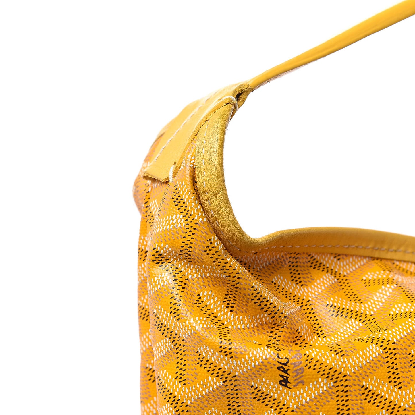 Goyardine Fidji Zip Hobo Yellow