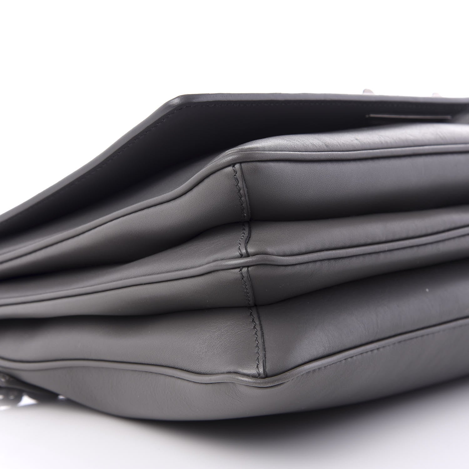 Prada City Calf Metal Closure Shoulder Bag Marmo 5 of 8