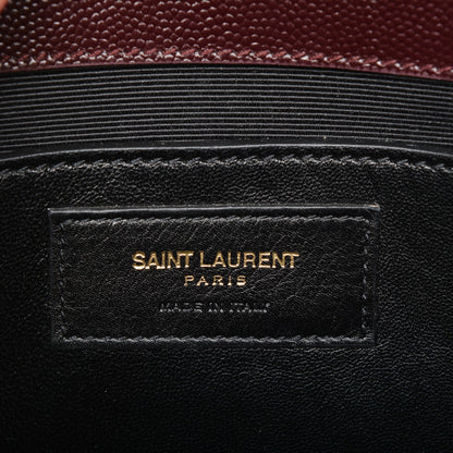 Saint Laurent Grain De Poudre Classic Monogram Clutch Amaranto 7 of 7