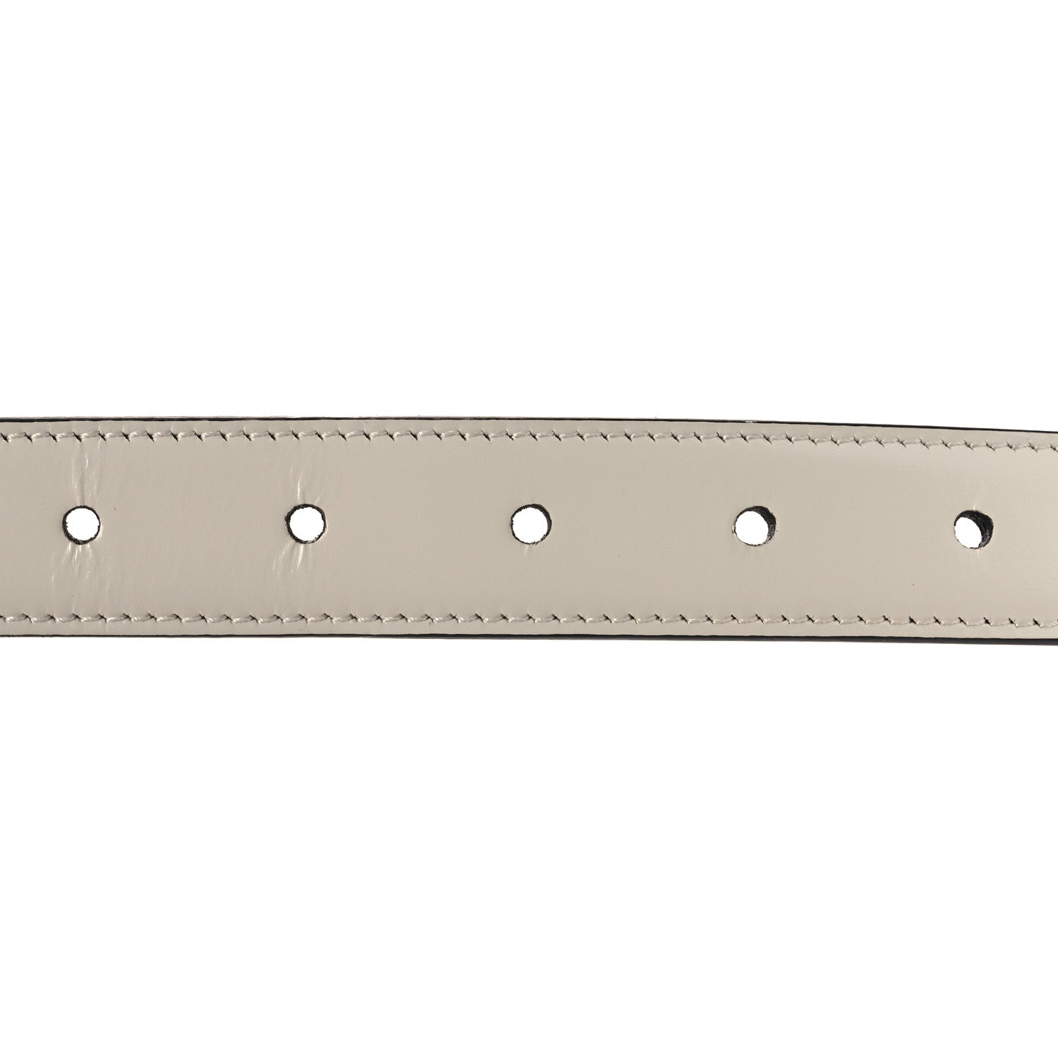 Celine Box Calfskin Crystal Reversible 25mm Triomphe Belt 75 30 Tan Rice 3 of 6