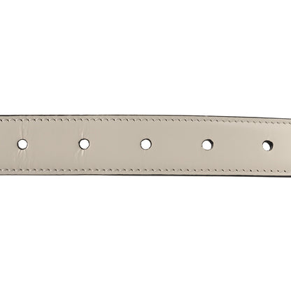 Celine Box Calfskin Crystal Reversible 25mm Triomphe Belt 75 30 Tan Rice 3 of 6