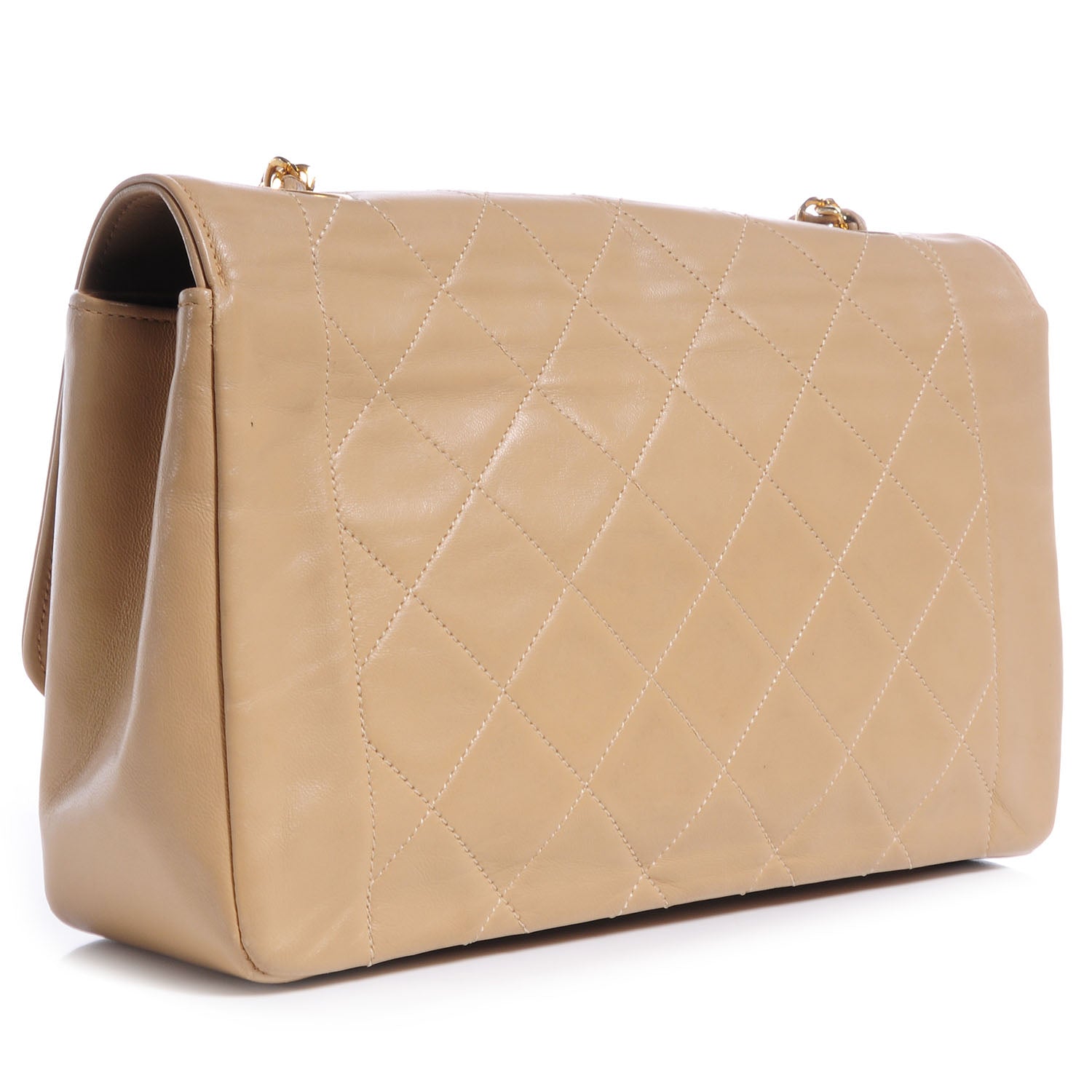 Chanel Lambskin Medium Single Flap Beige 3 of 9