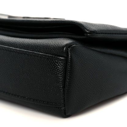 Saint Laurent Grain De Poudre Monogram Toy West Hollywood Fold-Over Bag Black 11 of 12