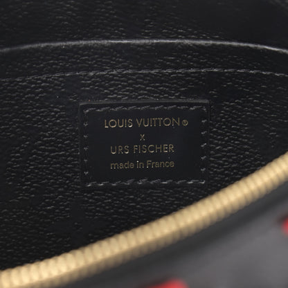 Louis Vuitton X UF Tufted Monogram Pochette Accessories Black Red 6 of 11