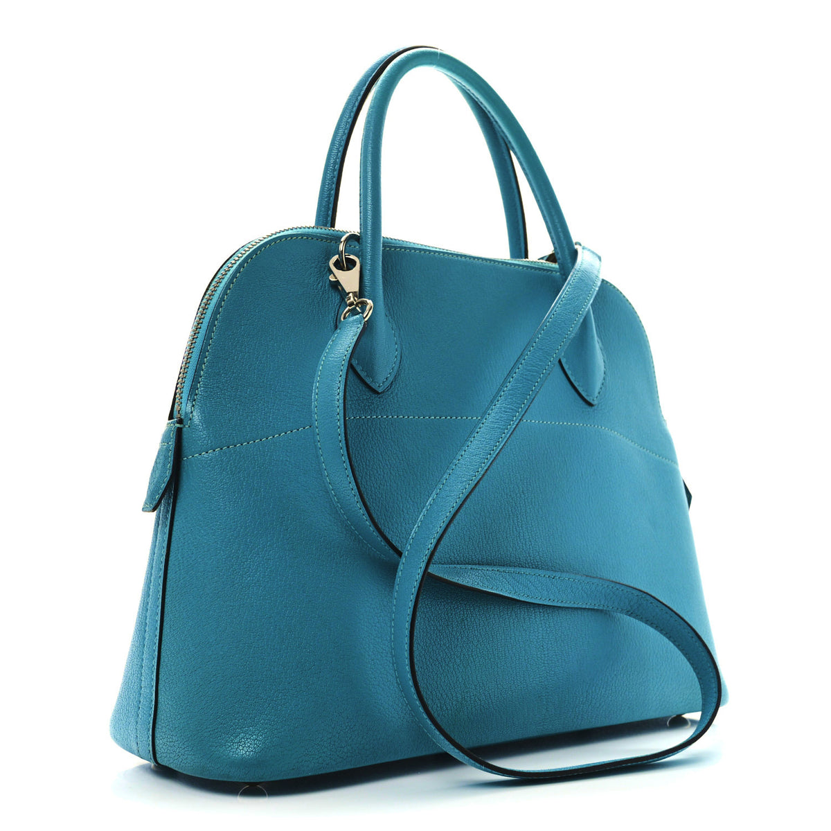 Hermes Chevre Mysore Bolide 31 Turquoise 3 of 10