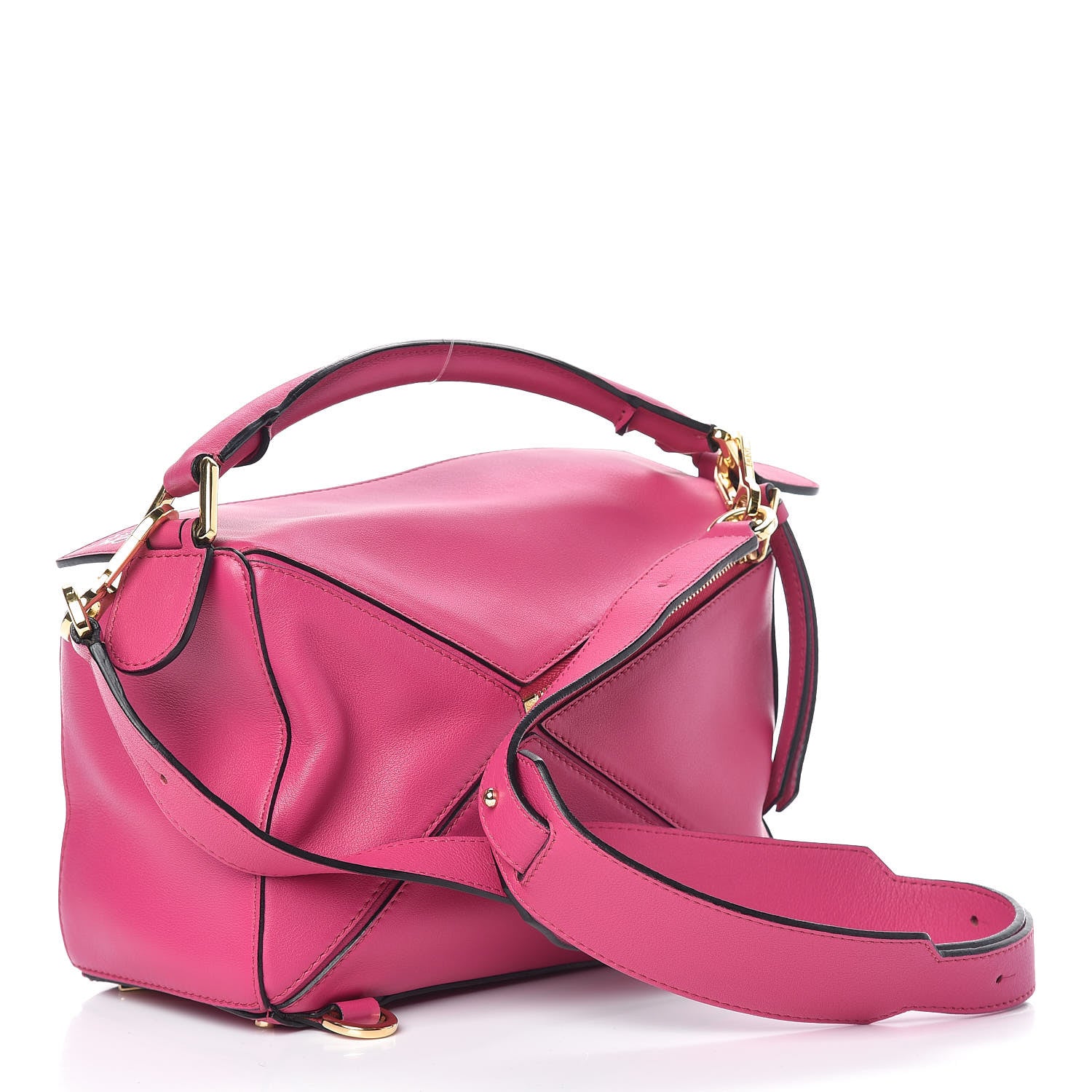 Loewe Calfskin Small Puzzle Bag Fuchsia 3 of 15