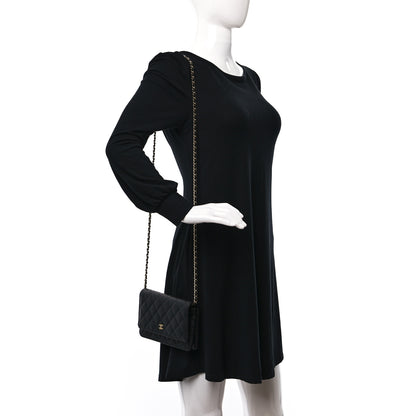Chanel Caviar Quilted Wallet on Chain WOC Black 2 of 11