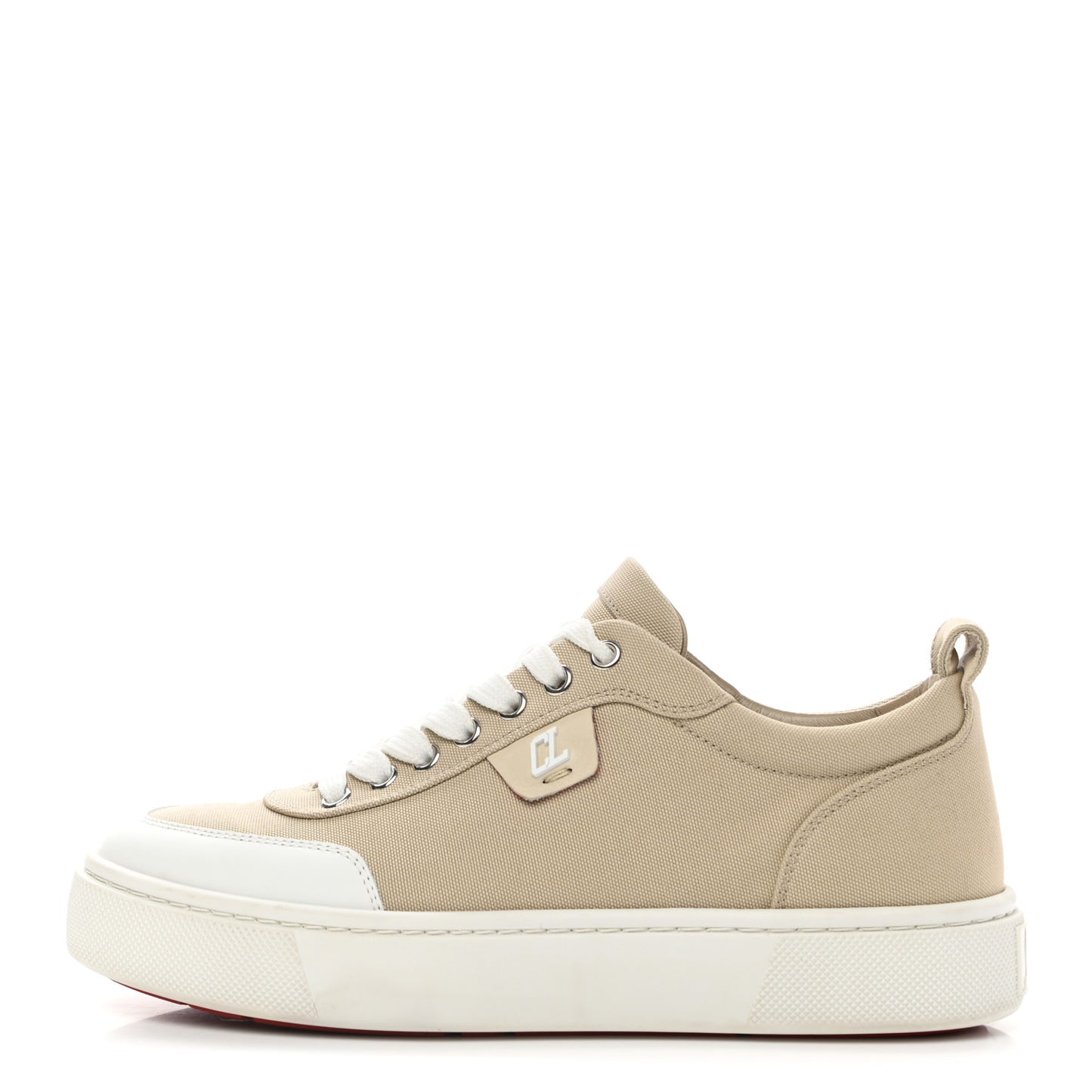 Canvas Simplerui Flat Sneakers 38.5 Beige White