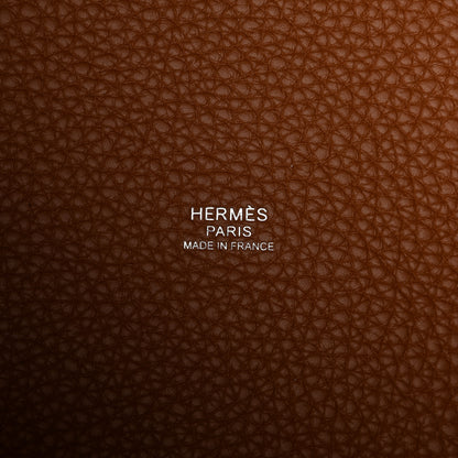 Hermes Taurillon Clemence Picotin Lock 22 MM Gold 5 of 9
