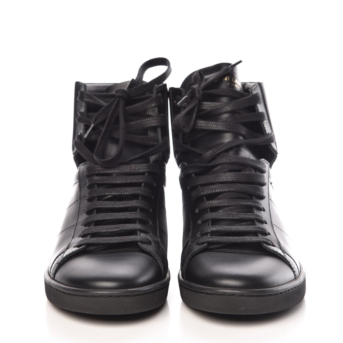 Calfskin Mens Court Classic SL/01H High Top Sneakers 39 Black