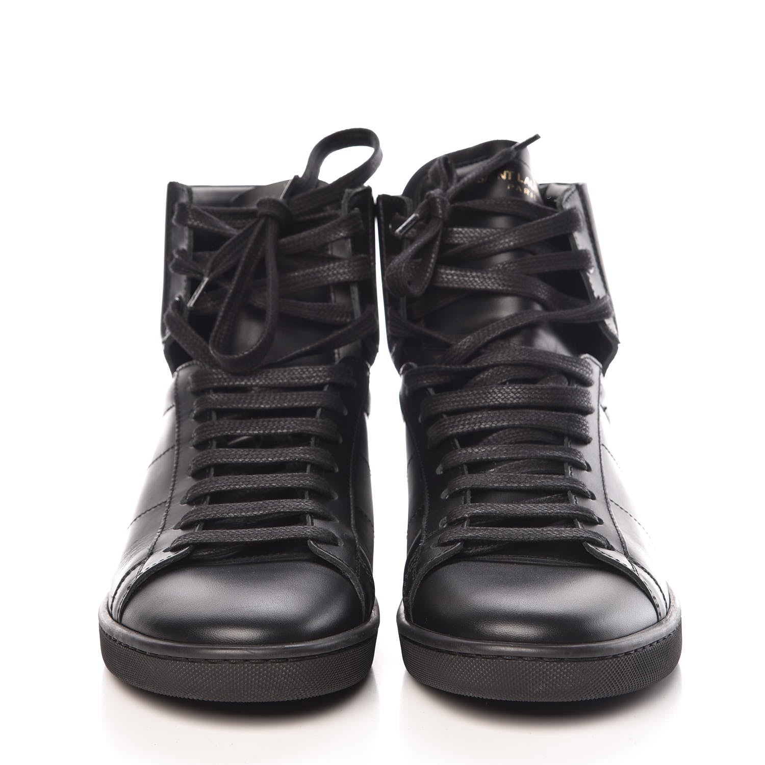 Saint Laurent Calfskin Mens Court Classic SL/01H High Top Sneakers 39 Black 2 of 9