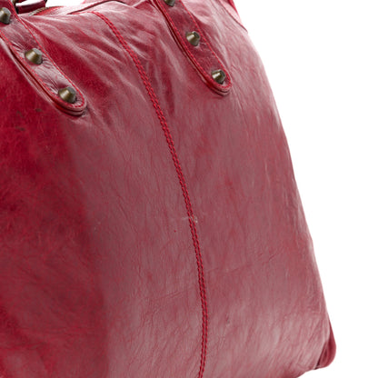 Balenciaga Agneau Classic Hardware Weekender Rouge Theatre 11 of 14