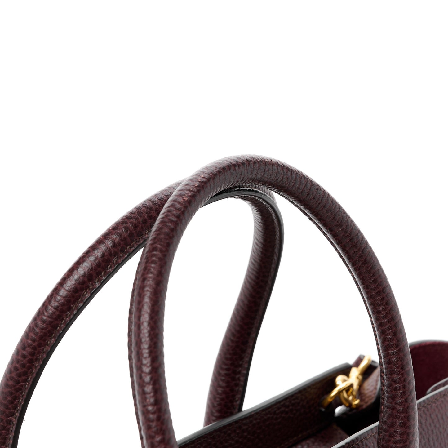 Grain Vegetable Tanned Calfskin Small Zipped Bayswater Oxblood